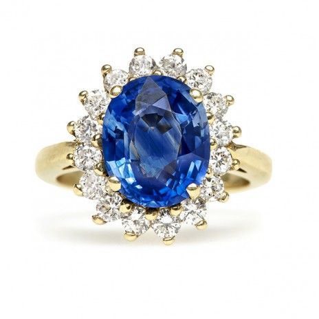 Mariage - Decadent Sapphire Diamond Ring