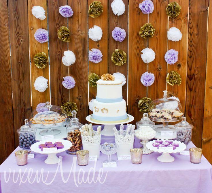 Hochzeit - VixenMade: {Customer Party} Lilac & Gold 50th Anniversary