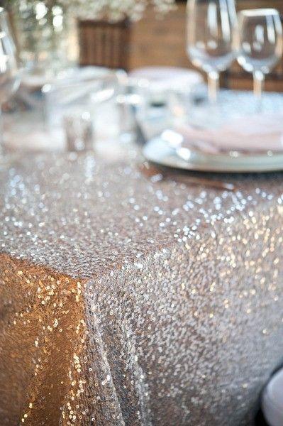 Wedding - Sequin Table Cloth! Um, Yes Please.