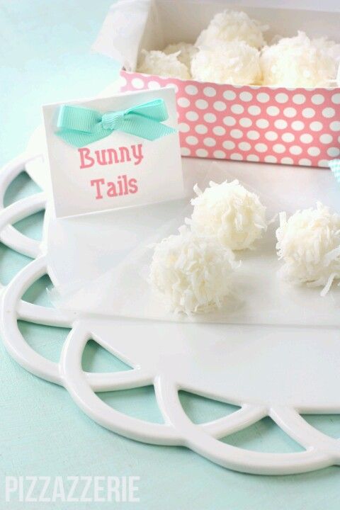 Свадьба - Easter Bunny Tail Truffles