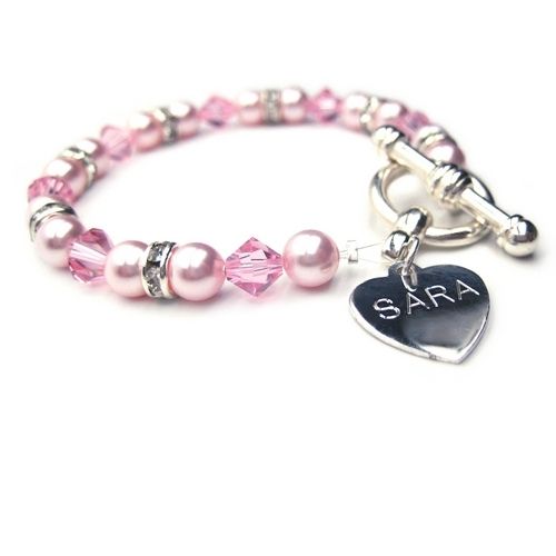 Hochzeit - Aspire Personalised Pink Single Bracelet*(yd)