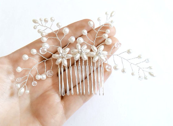 Wedding - Wedding Hair Comb by Nicole Bridesmaids Gift