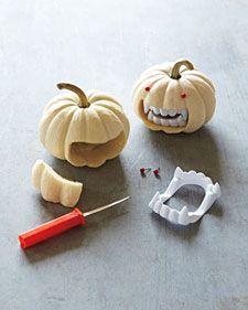 Wedding - DECK THE HOLIDAY'S: DIY FANGED PUMPKINS TO MAKE!