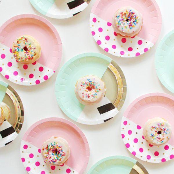 زفاف - Flamingo Dots Small Cake Plate