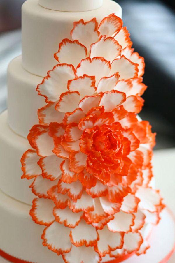Свадьба - Beautiful Orange Wedding Cakes: Let Orange Inspire You!