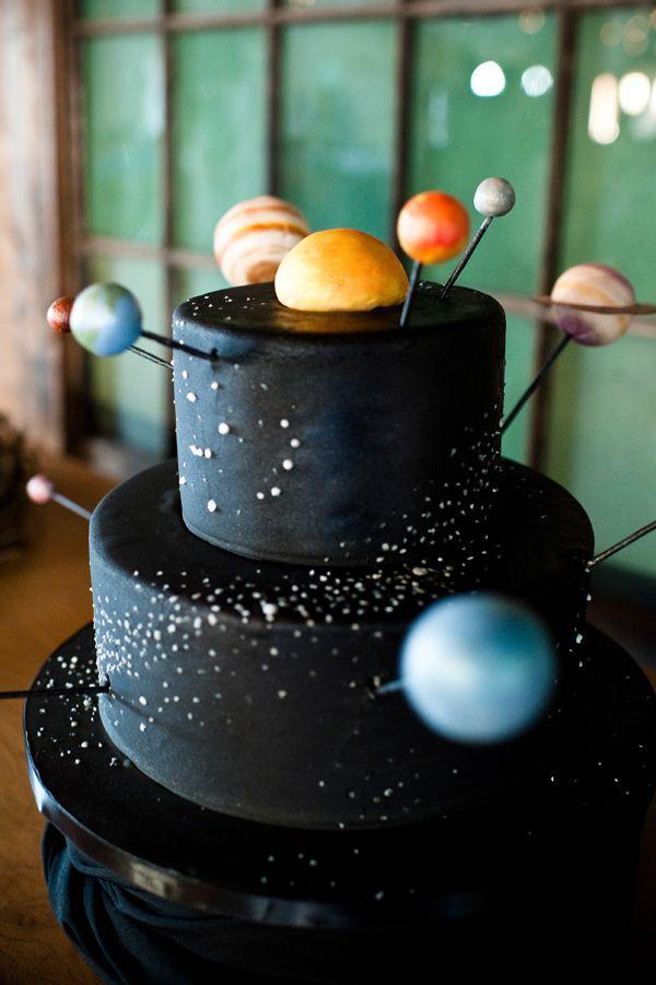 Wedding - Solar System Wedding Cake
