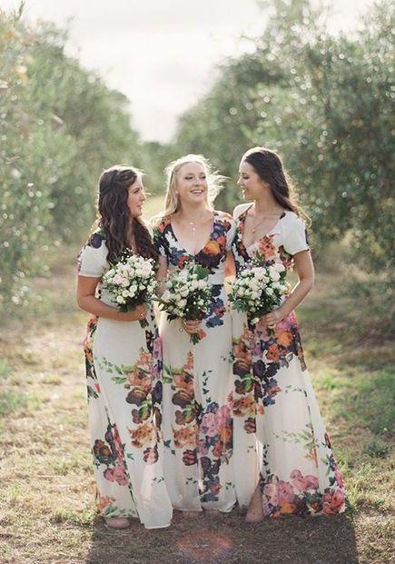 Mariage - 15 Fantastic Floral Bridesmaid Dresses Ideal For An Ultra-Romantic Wedding