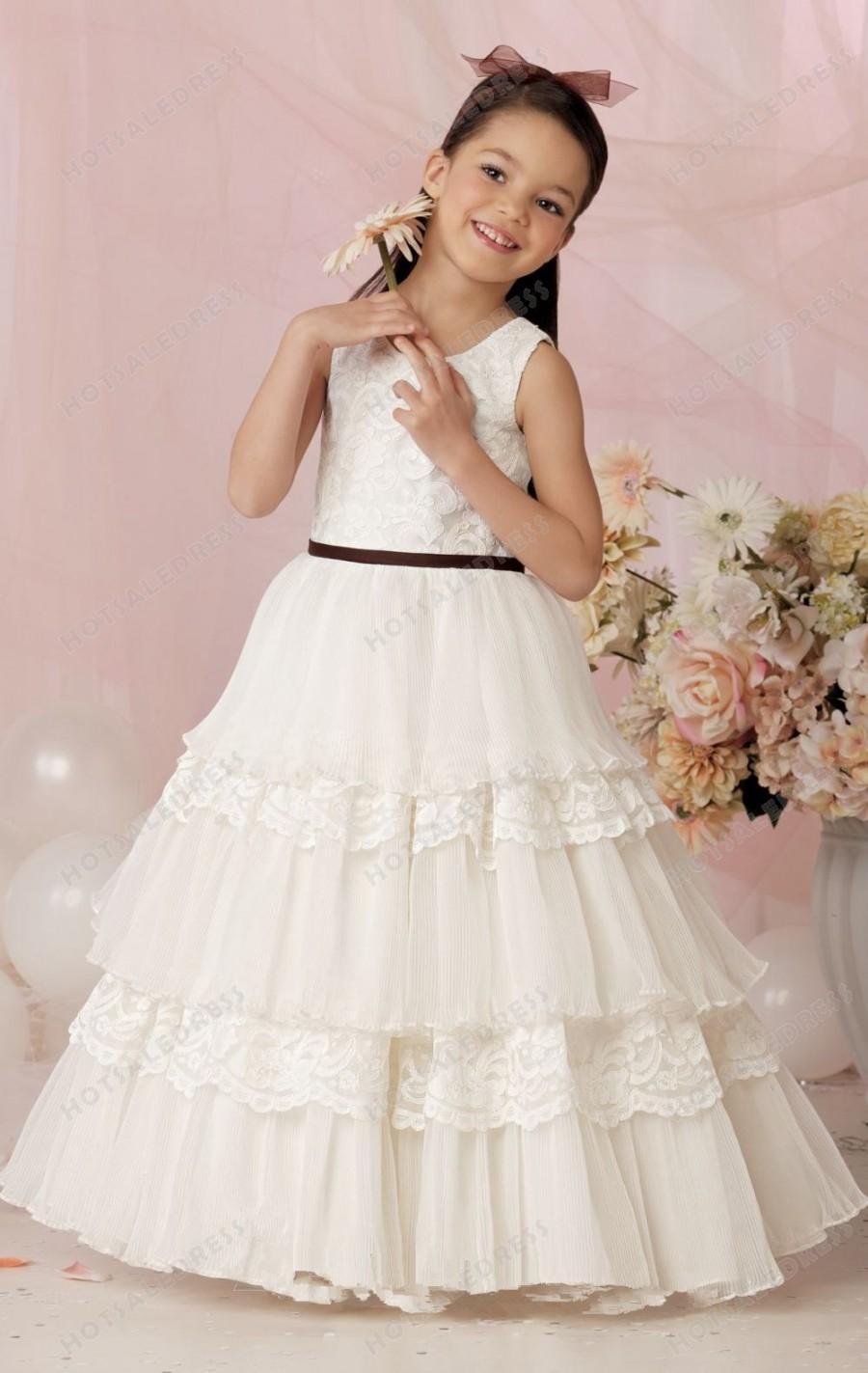 Hochzeit - Girls Formal Dress By Jordan Sweet Beginnings Collection L602
