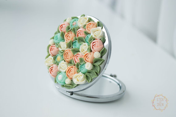 Wedding - Flowers Art Pocket Mirror