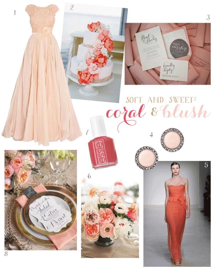 Hochzeit - Trend Spotting: Peach & Coral