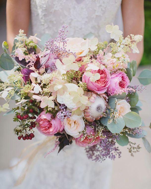 Свадьба - 20 Mixed Pastel Wedding Bouquets