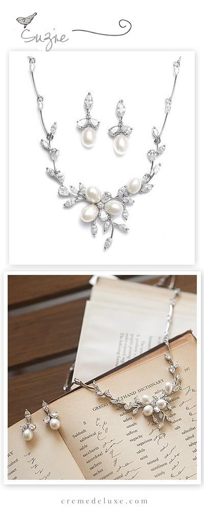 Hochzeit - Creme De Luxe Handmade And Vintage Bridal Jewelry