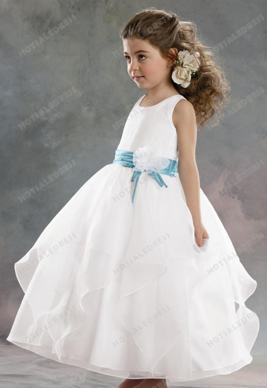 Hochzeit - Organza And Crystal Satin Dress By Jordan Sweet Beginnings Collection L392