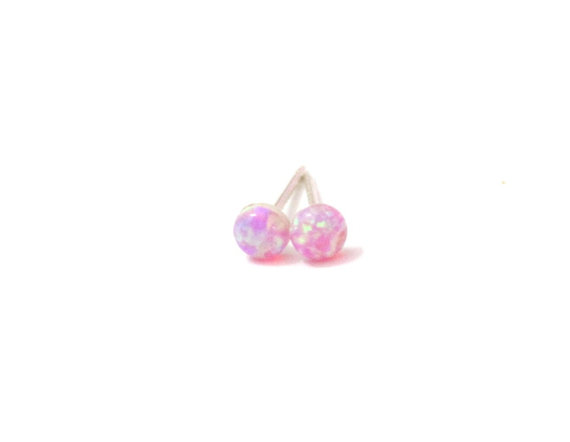 Свадьба - Opal Stud earrings, Sterling silver stud earrings, Post earrings with opal stone, Bridesmaid earrings, Everyday earrings,Christmas gift,Gift
