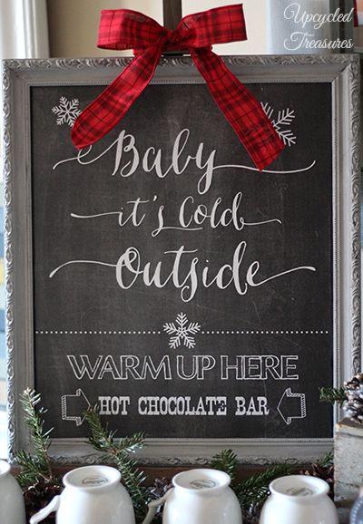 Hochzeit - FREE Hot Chocolate Bar Printable