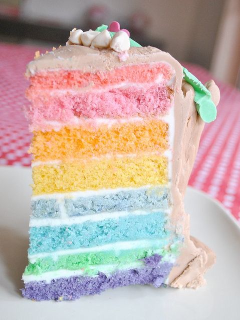 Свадьба - Easy 6-Layer Rainbow Cake