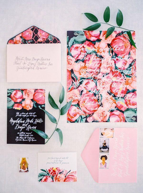 Hochzeit - Vibrant Fall Florals And Preppy Patterns