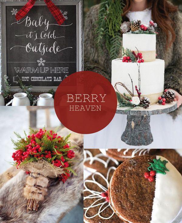 Mariage - Hot Christmas Winter Wedding Color Palette Ideas
