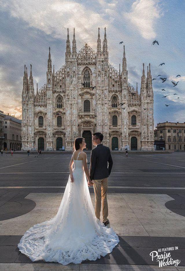 Wedding - This Prewedding Photo Captured In Milan Is Like A Fairytale-come-true!