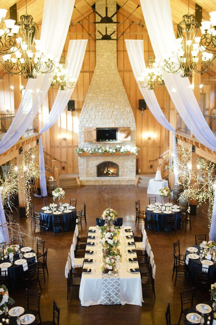 Mariage - White And Navy Wedding Reception