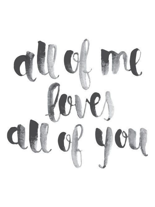 Hochzeit - All Of Me Printable.
