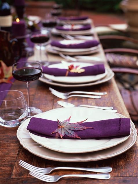 Свадьба - Inspirational Thanksgiving Table Settings