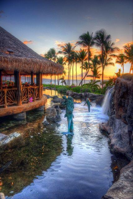 زفاف - Beautiful Beach Resort: Grand Wailea Resort, Maui, Hawaii.