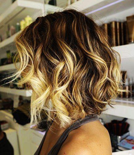 Свадьба - Curly Ombre Hair Extensions Brown To Blonde - Ombre Hair Extensions Brown To Blonde For Short Hair