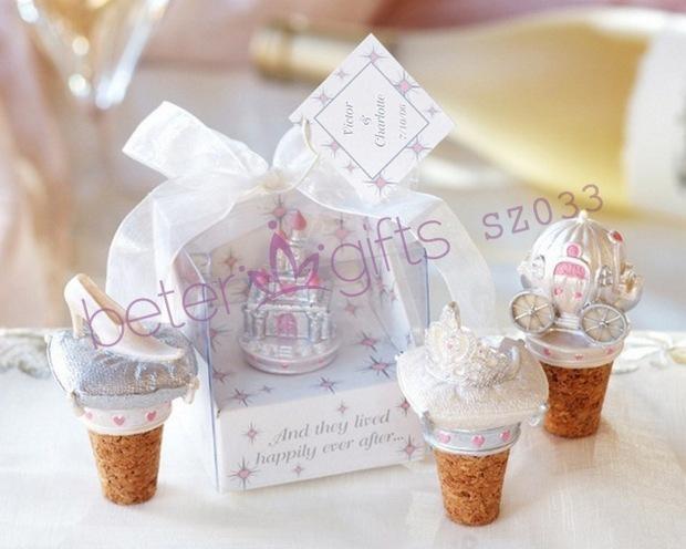 Mariage - 50pcs Happily Ever After Bottle Stoppers Christening Party Ideas BETER SZ033 Baby Shower Favor from Reliable favor love suppliers on Your Party Supplies 