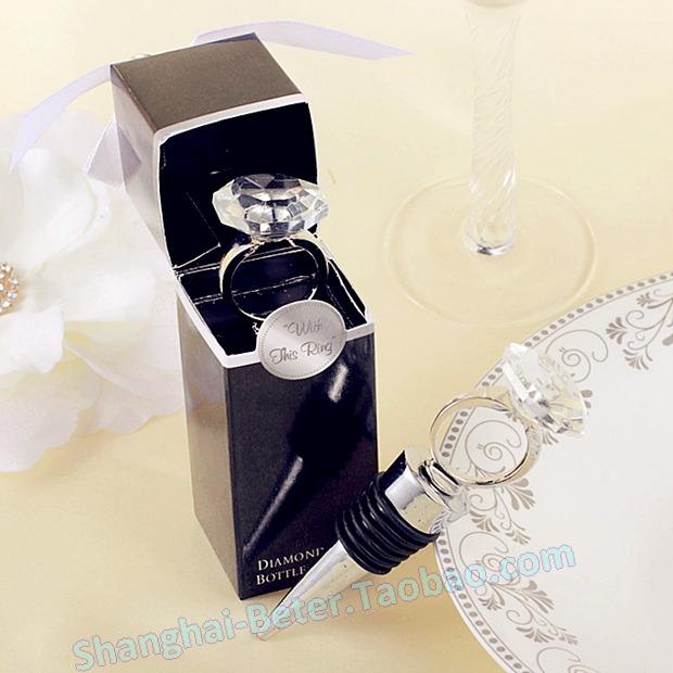 Свадьба - 100box Engagement Ring wine stoppers wedding favours BETER WJ024 from Reliable ring bow suppliers on Your Party Supplies 