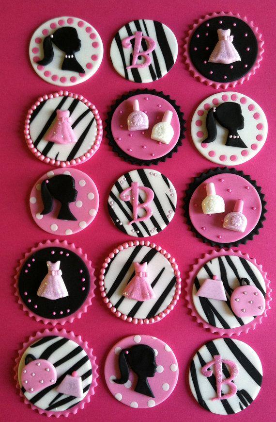 Hochzeit - Barbie Cupcake Toppers