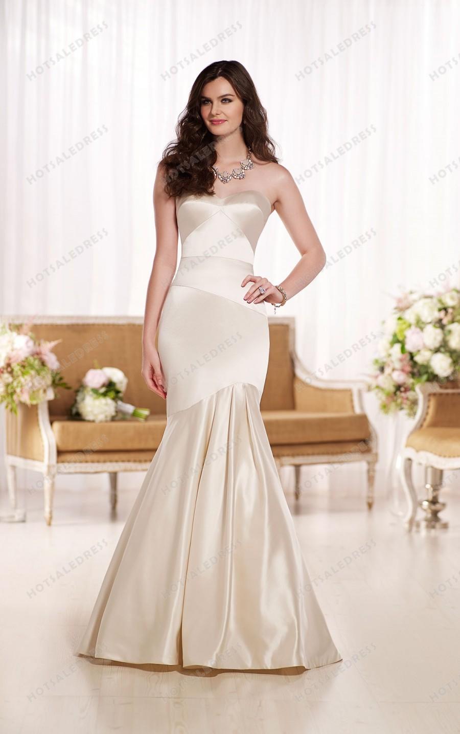 Mariage - Essense of Australia Strapless Wedding Dresses Style D1785