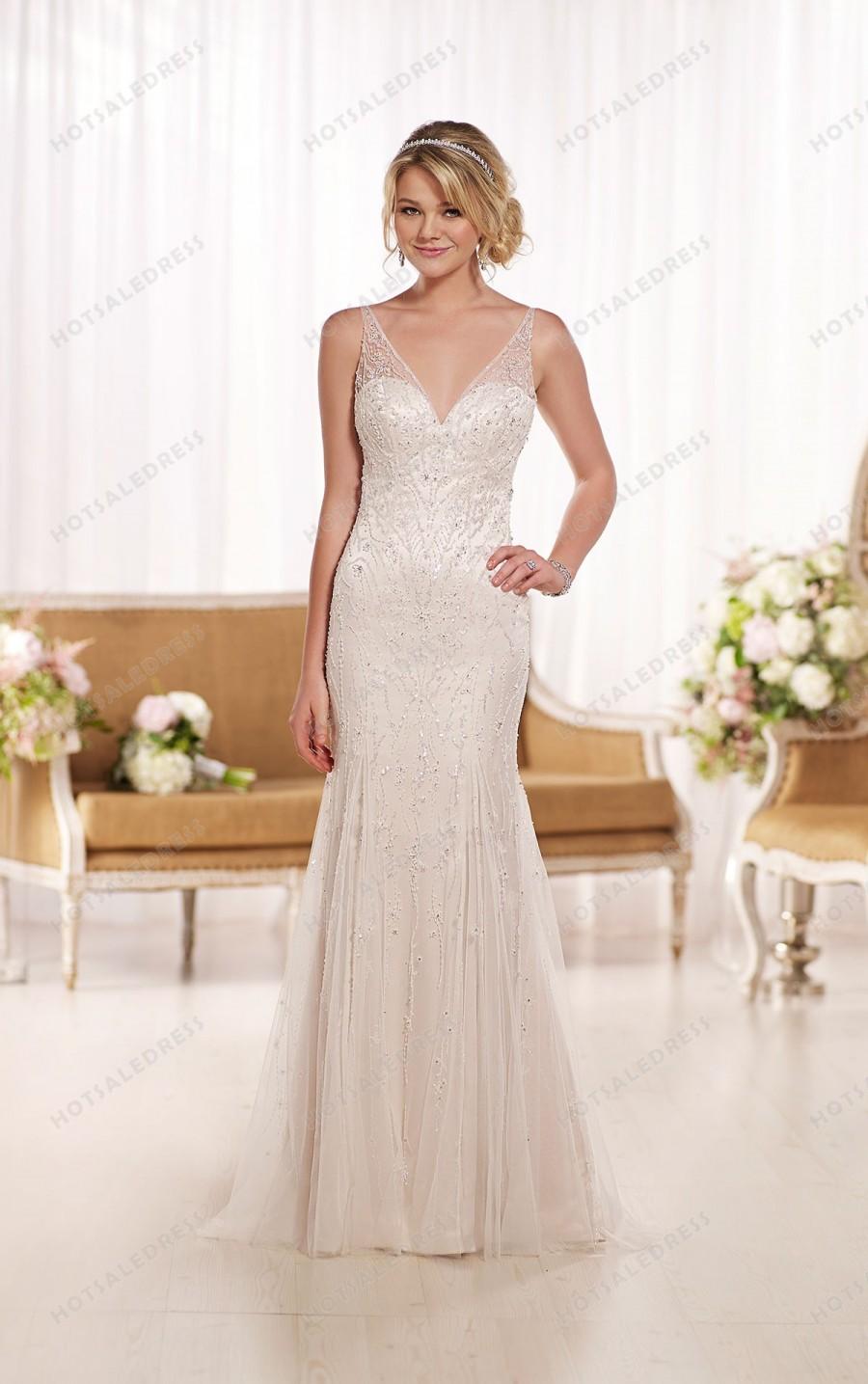 Hochzeit - Essense of Australia Beaded Wedding Dresses Style D1762
