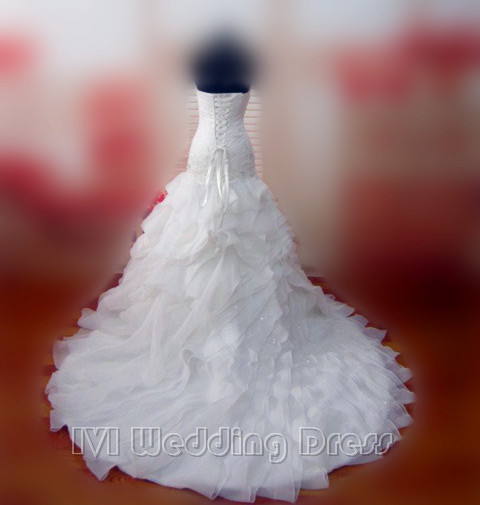 زفاف - Personalized Mermaid Wedding Dresses Ruffled Bridal Gowns with Appliques