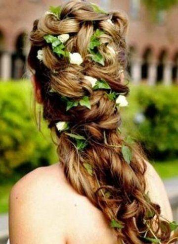 Hochzeit - Summer 2014 Wedding Floral Hairstyles