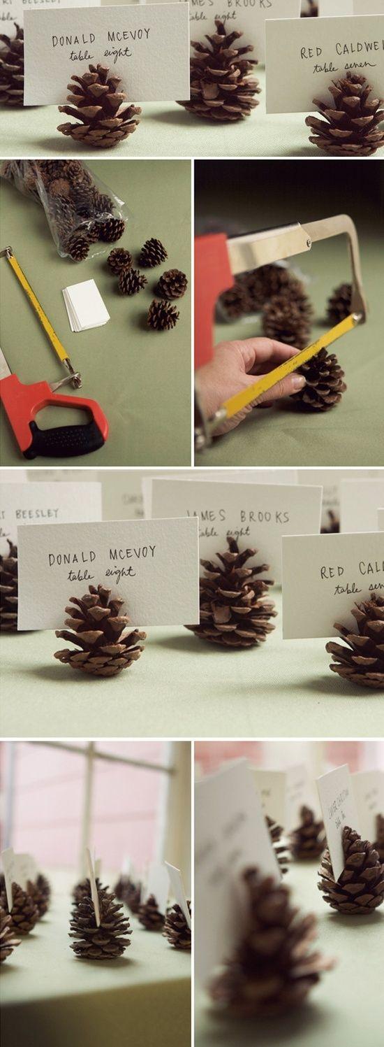 Mariage - 12 DIY Pinecone Crafts - Perfect To Keep You Busy On A Cold Fall Day