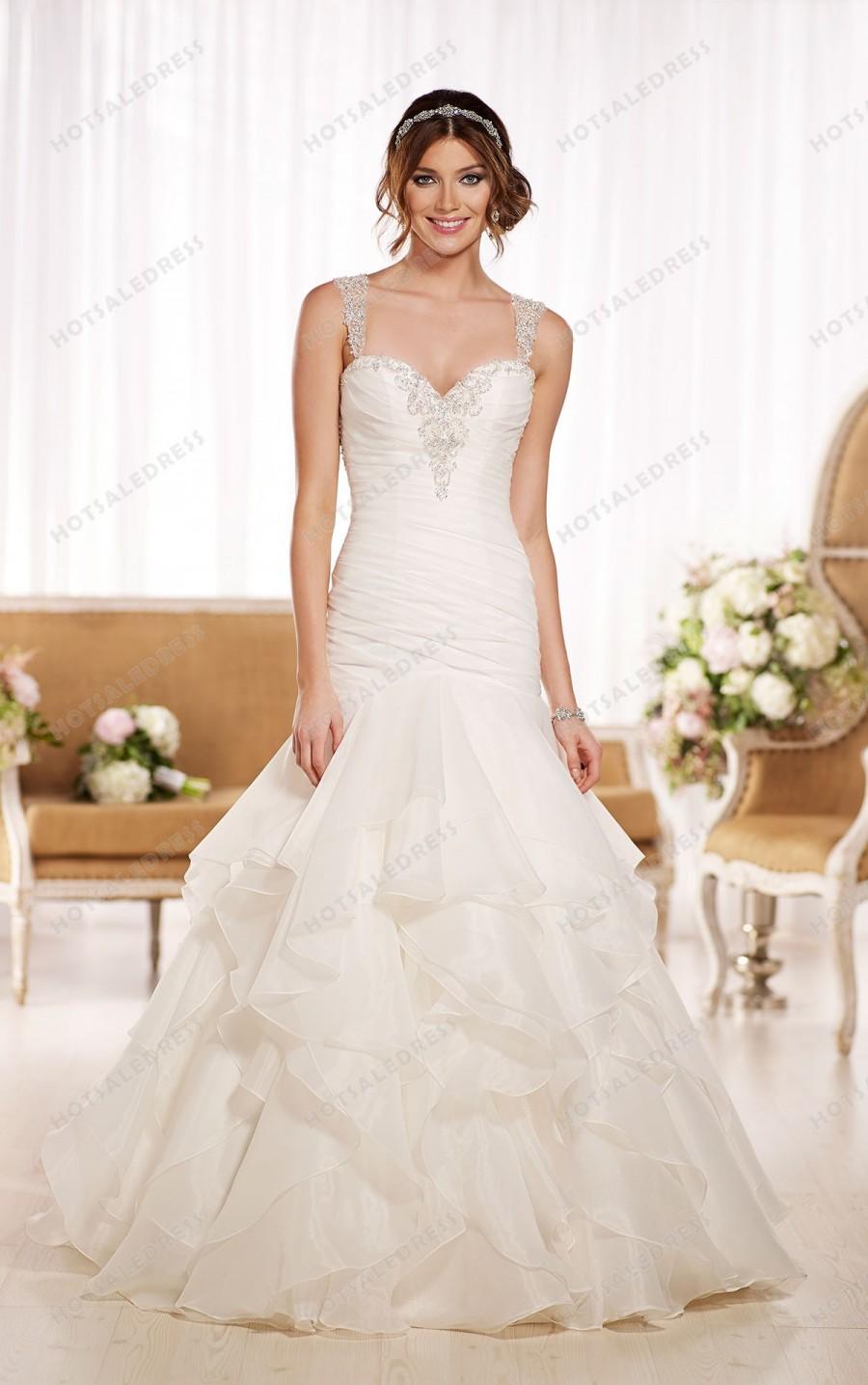 Hochzeit - Essense of Australia Organza Wedding Dress Style D1843