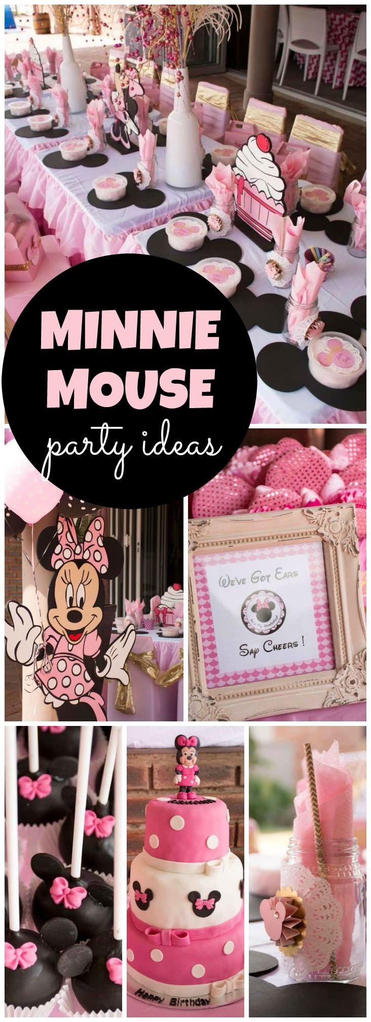 Wedding - Minnie Mouse - Pink And Gold / Birthday "Minnie Mouse Magnificense"