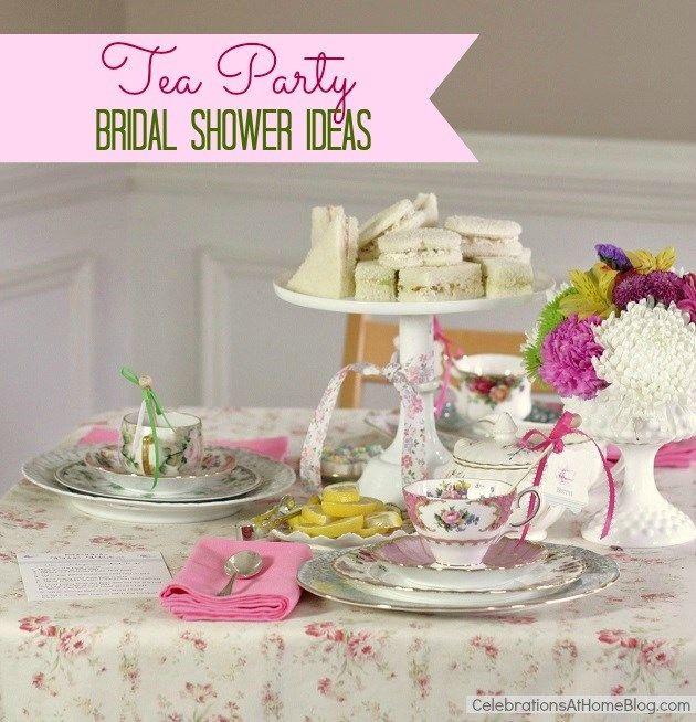 Hochzeit - Tea Party Bridal Shower Ideas