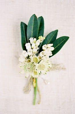Свадьба - Robust-white-boutonniere - Once Wed