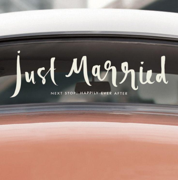 Wedding - Kate Spade New York 'just Married' Decal