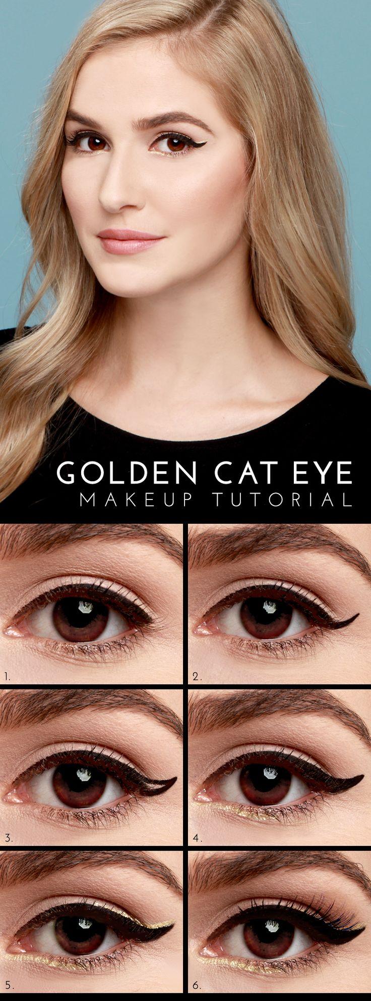Wedding - LuLu*s How-To: Golden Cat Eye Tutorial