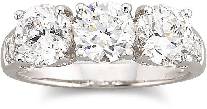 Wedding - FINE JEWELRY DiamonArt Cubic Zirconia 3-Stone Ring
