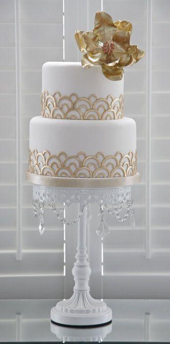 Hochzeit - Gatsby Inspired Cake