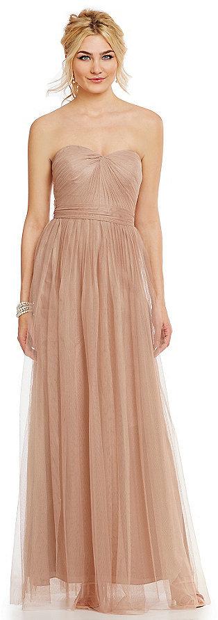 Hochzeit - Adrianna Papell Strapless Tulle Convertible Gown