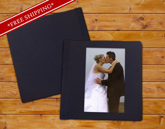 Свадьба - Custom Wedding Album with Cameo and Leatherette Cover - Flush Mount Wedding Album - Wedding Album with Leather Cover 10 x 10