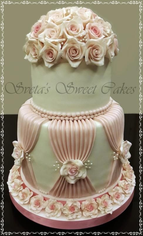 زفاف - Wedding Rose Cake