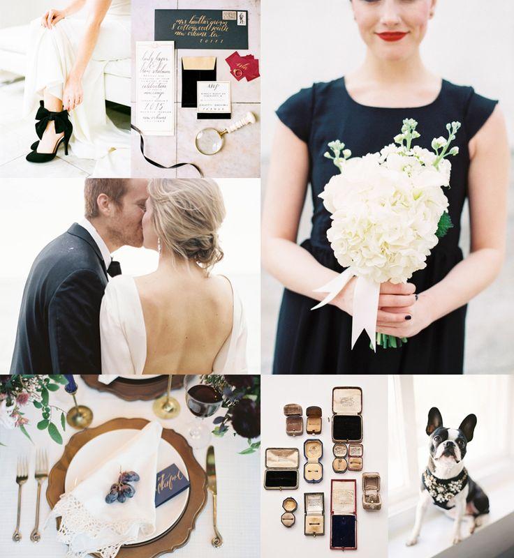 Hochzeit - Modern   Elegant Black And White Wedding Inspiration
