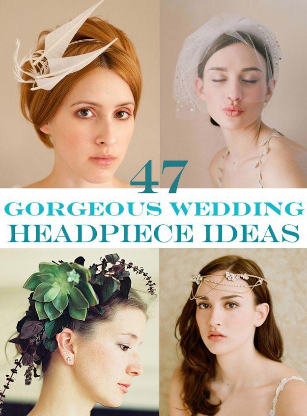 Свадьба - 47 Gorgeous Wedding Headpiece Ideas