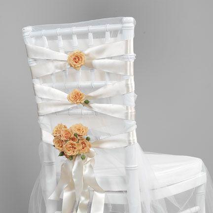 زفاف - 9 Charming Wedding Chair Sashes - LinenTablecloth
